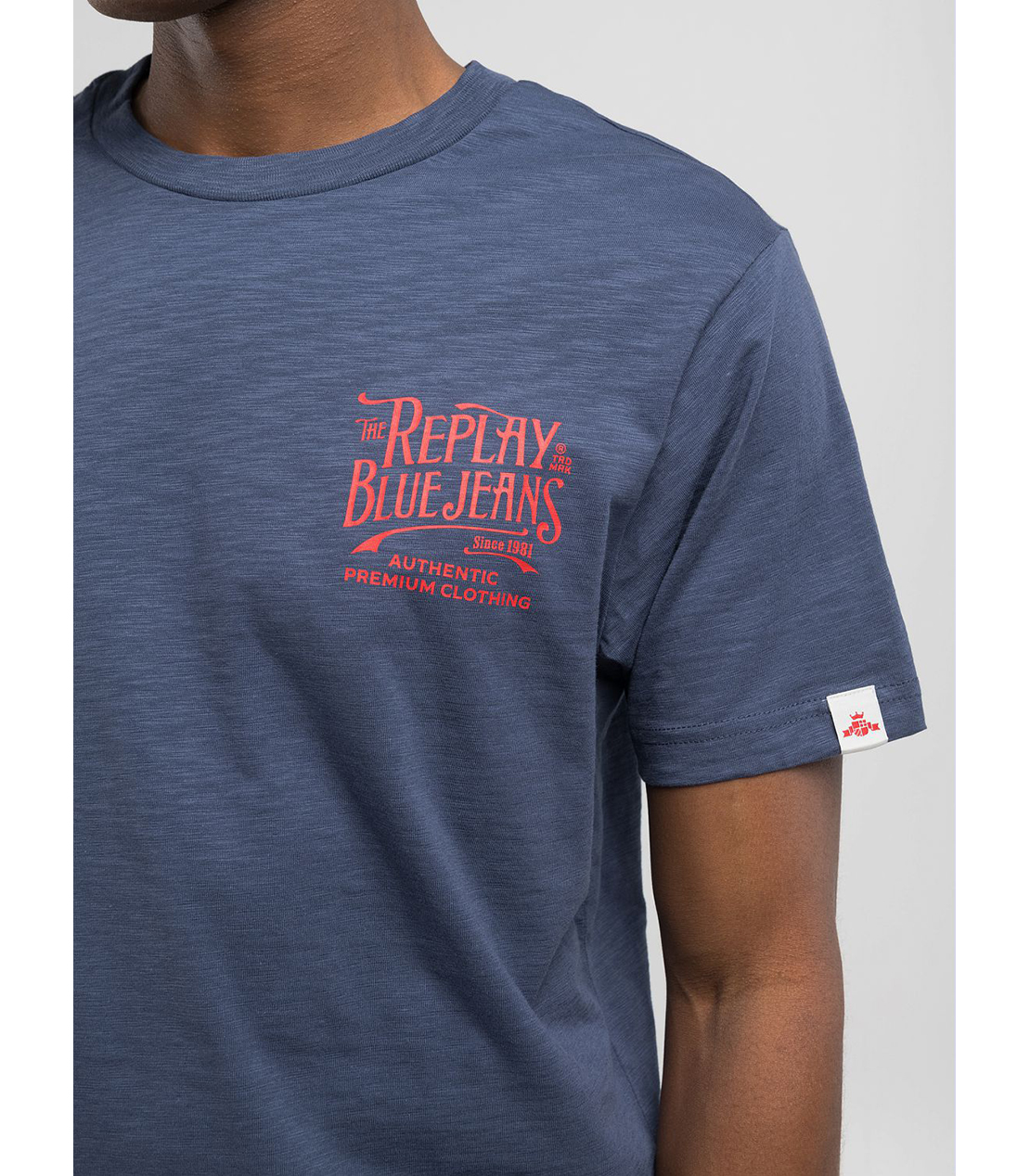 コットンジャ－ジープリントＴシャツ 詳細画像 ブルー 5